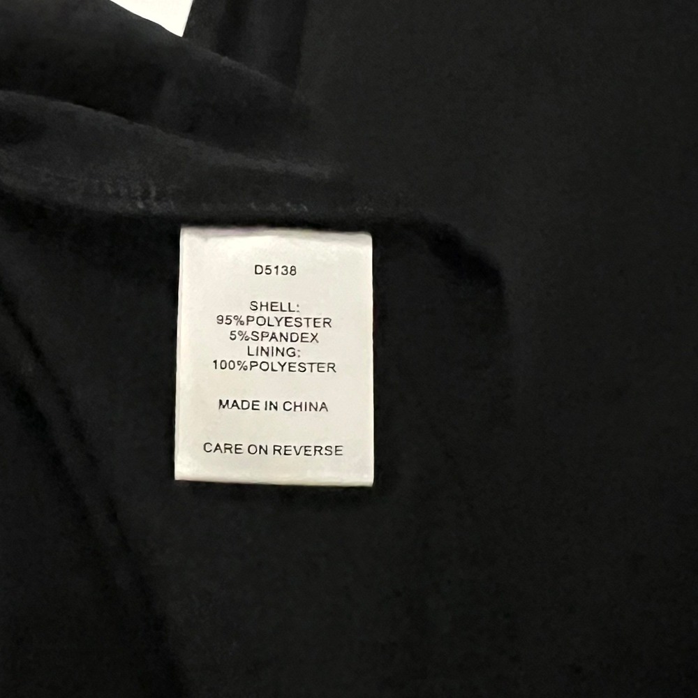 Alexa Admor Black Long Sleeve Rosette Ruffle Mini Dress Size Large - Picture 13 of 13